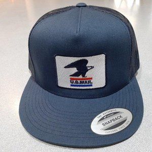 Retro Vintage Style Logo USPS United States Post Office Trucker Hat Cap Mailman